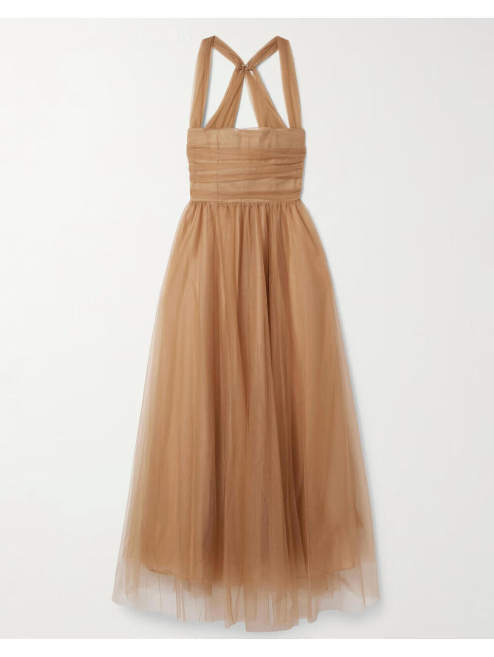 NWT Staud Antonia Tulle Ball Gown Sheer Designer Dress Full Skirt Princess 4 - Picture 2 of 9